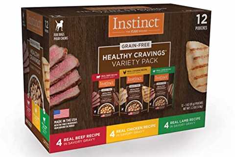 Instinct Grain Free Dog Food Topper, Healthy Cravings with Gravy Natural Wet Dog Food Topper