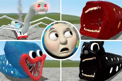 All Monster Cursed Thomas Eater,Train Eater,Huggy Eater,Cartoon Cat Eater in Garry''s Mod