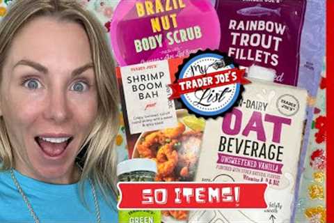 MASSIVE 50 ITEM TRADER JOE''S HAUL WITH TASTE TESTING | nutrition facts and prices included